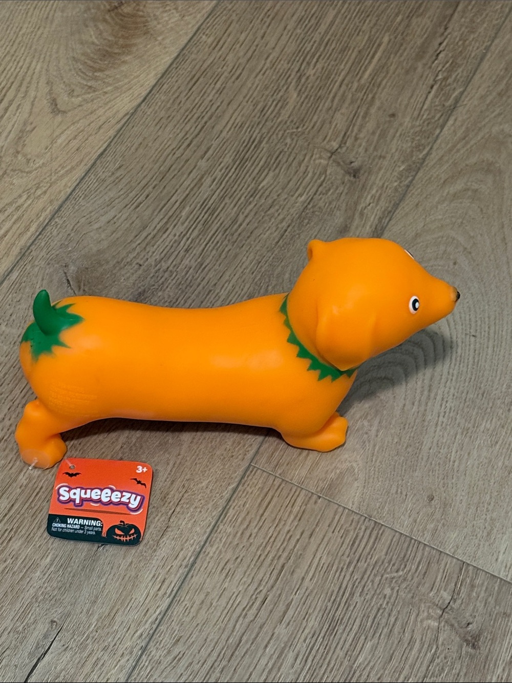 Squeeezy Orange Halloween Dachshund Squeaky Toy - Kids Toys